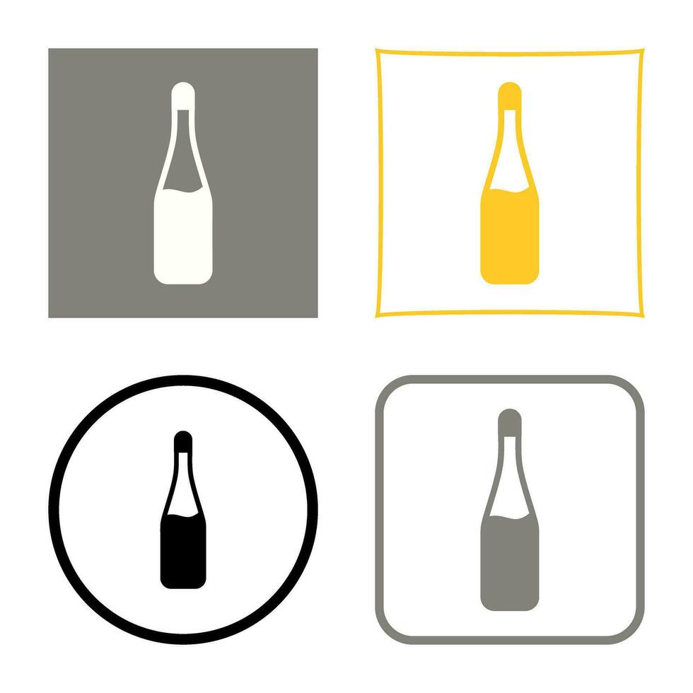 Champagne Bottle Vector Icon