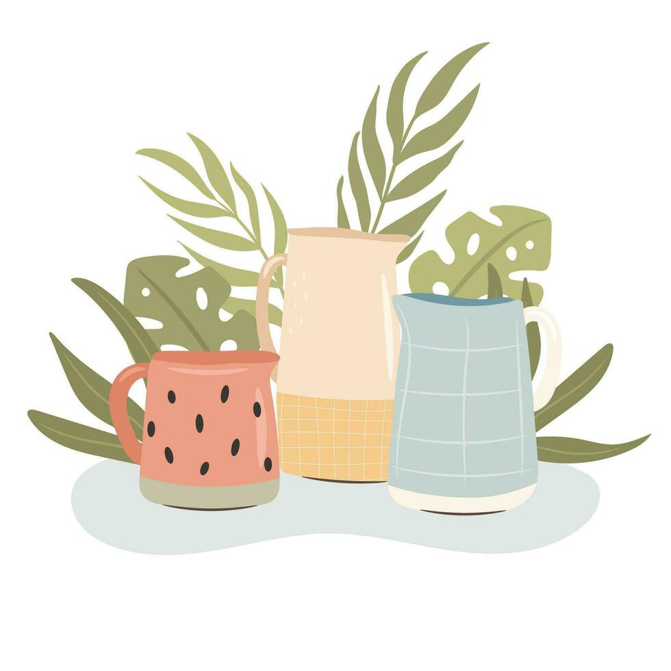 Pottery workshop studio, Vector illustration