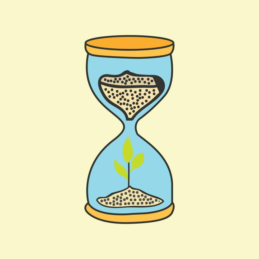 hourglass sand timer flat style 25896072 Vector Art at Vecteezy