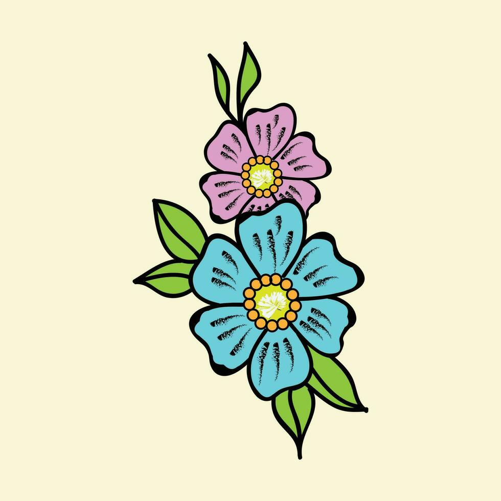 hermosa realista dibujado a mano artístico floral Clásico ramo de flores composición decorativo bosquejo vector