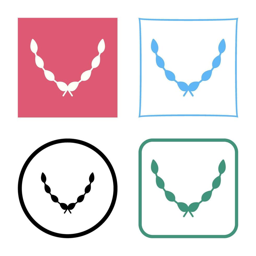 Leaves Wreath Vector Icon