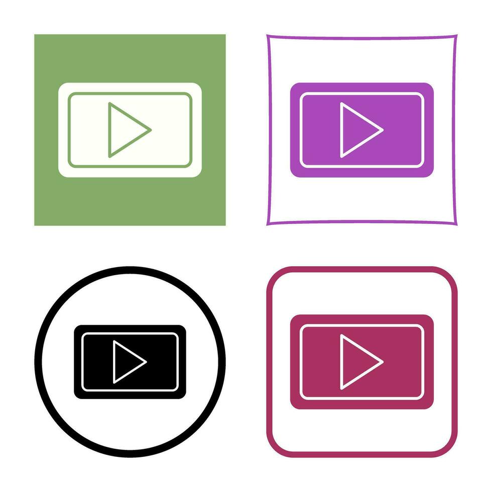 Unique Video Communication Vector Icon