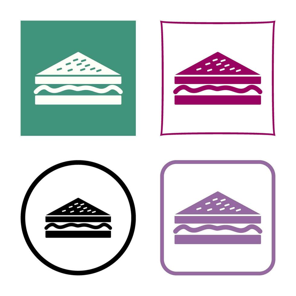 Unique Sandwich Vector Icon