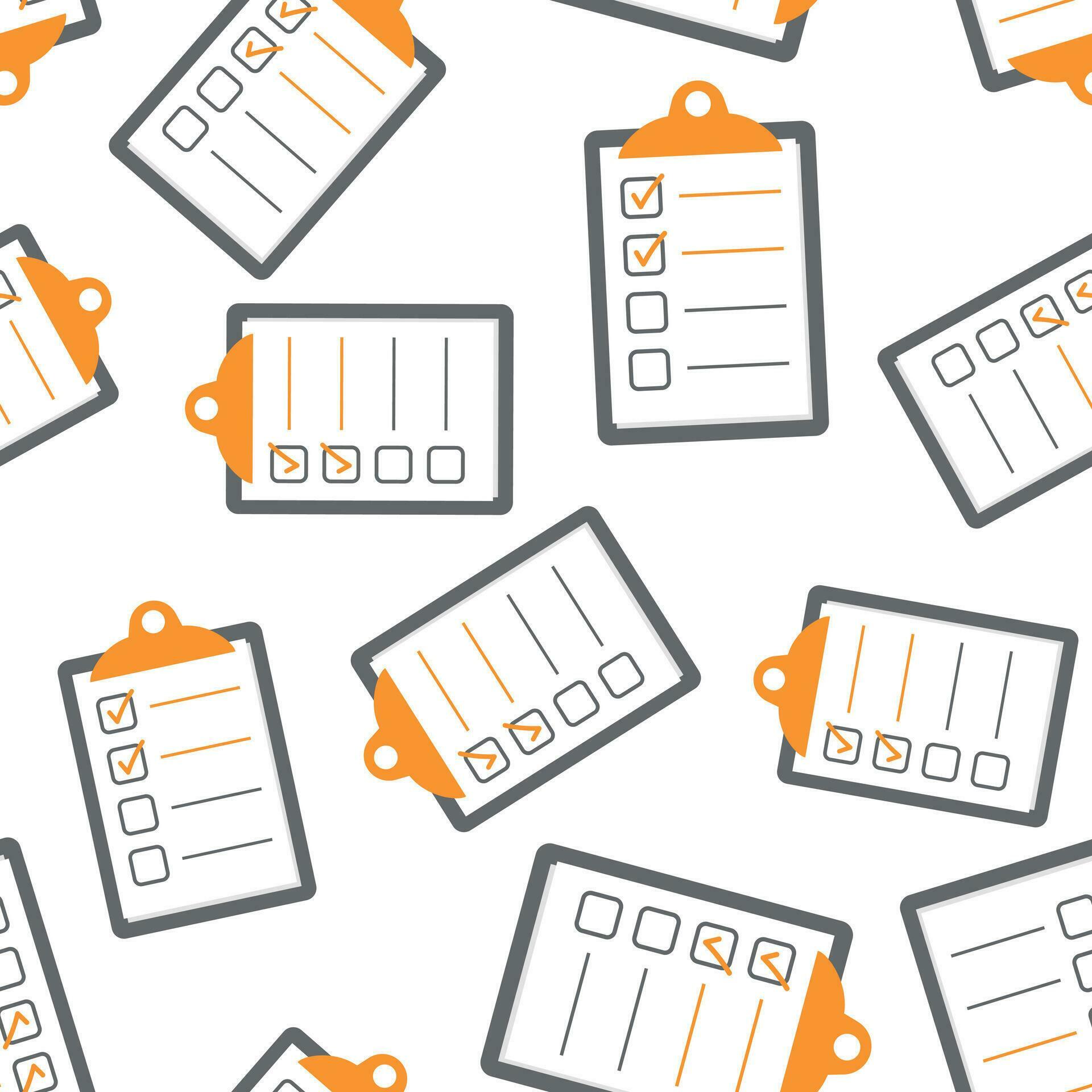 To do list seamless pattern background. Business flat vector ...
