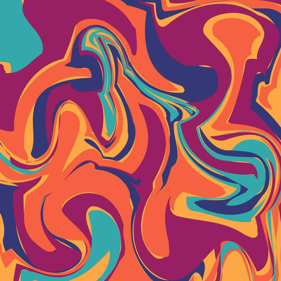 abstract colourful liquid fire pattern vector