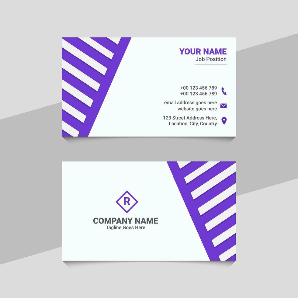 Modern Creative Business Card Template Design vector