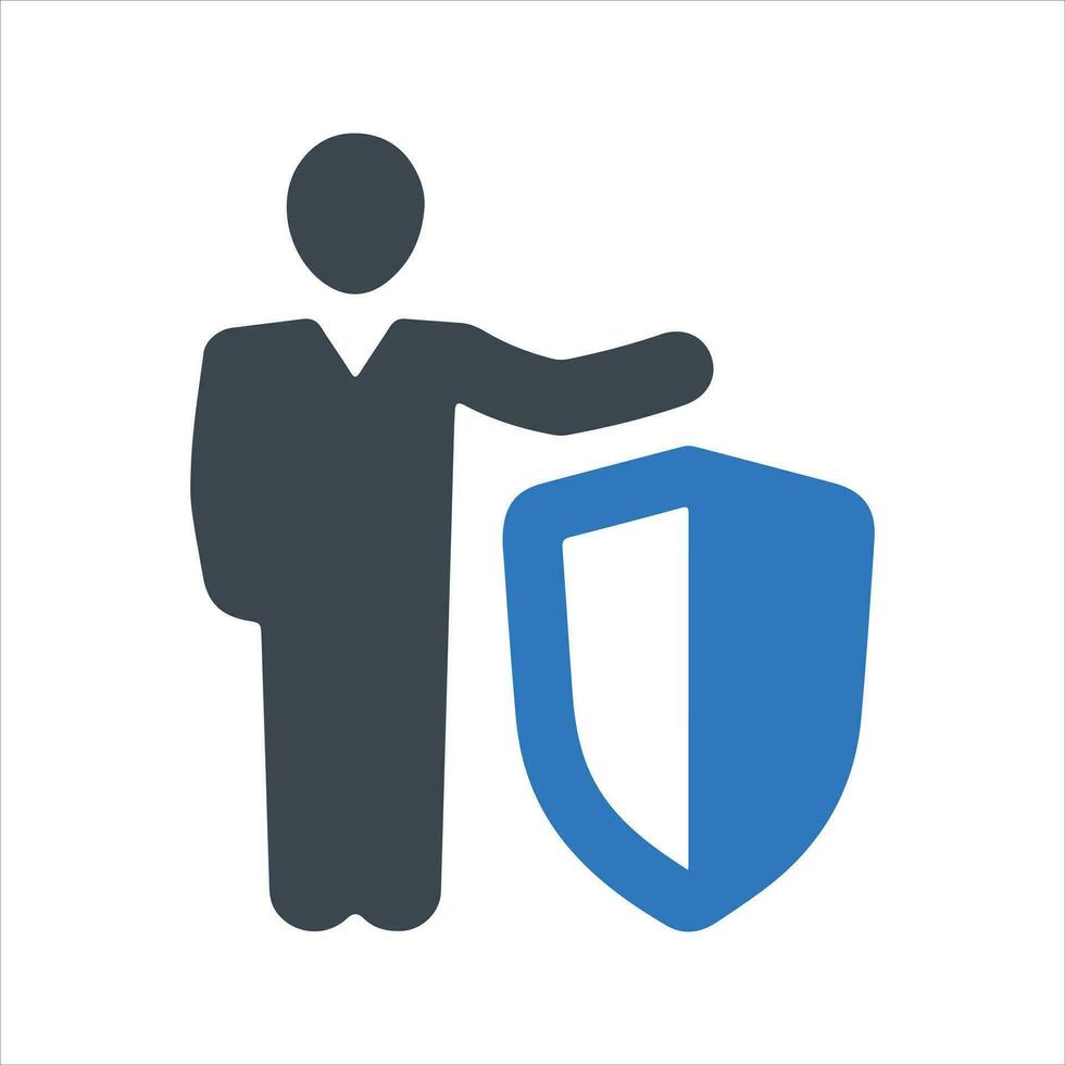 Business Protection Icon, vector and glyph