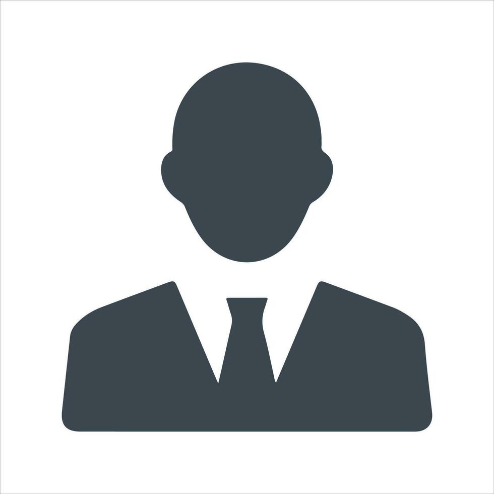 Businessman Icon, vector and glyph
