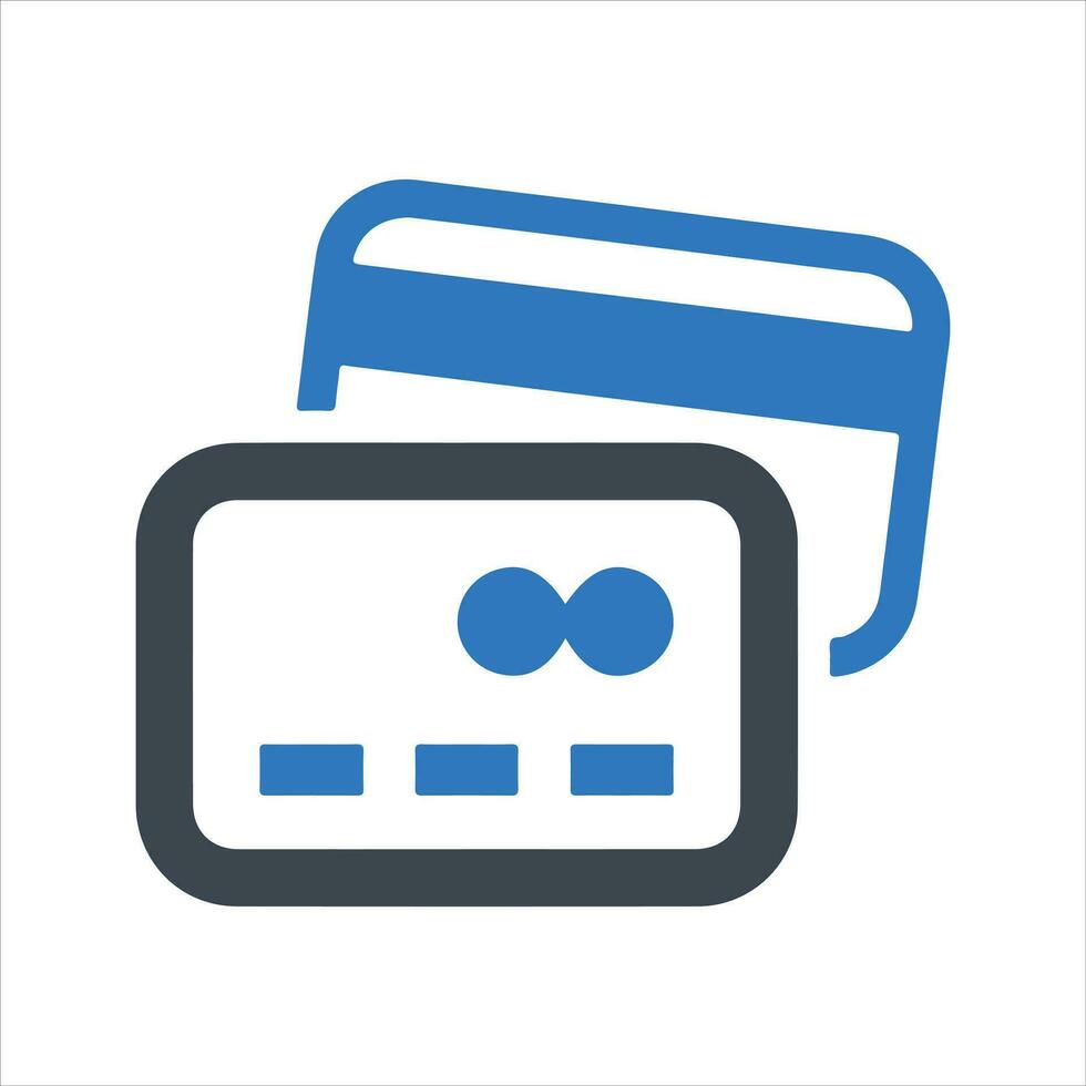 Payment Card Icon. Credit Card Icon, vector and glyph