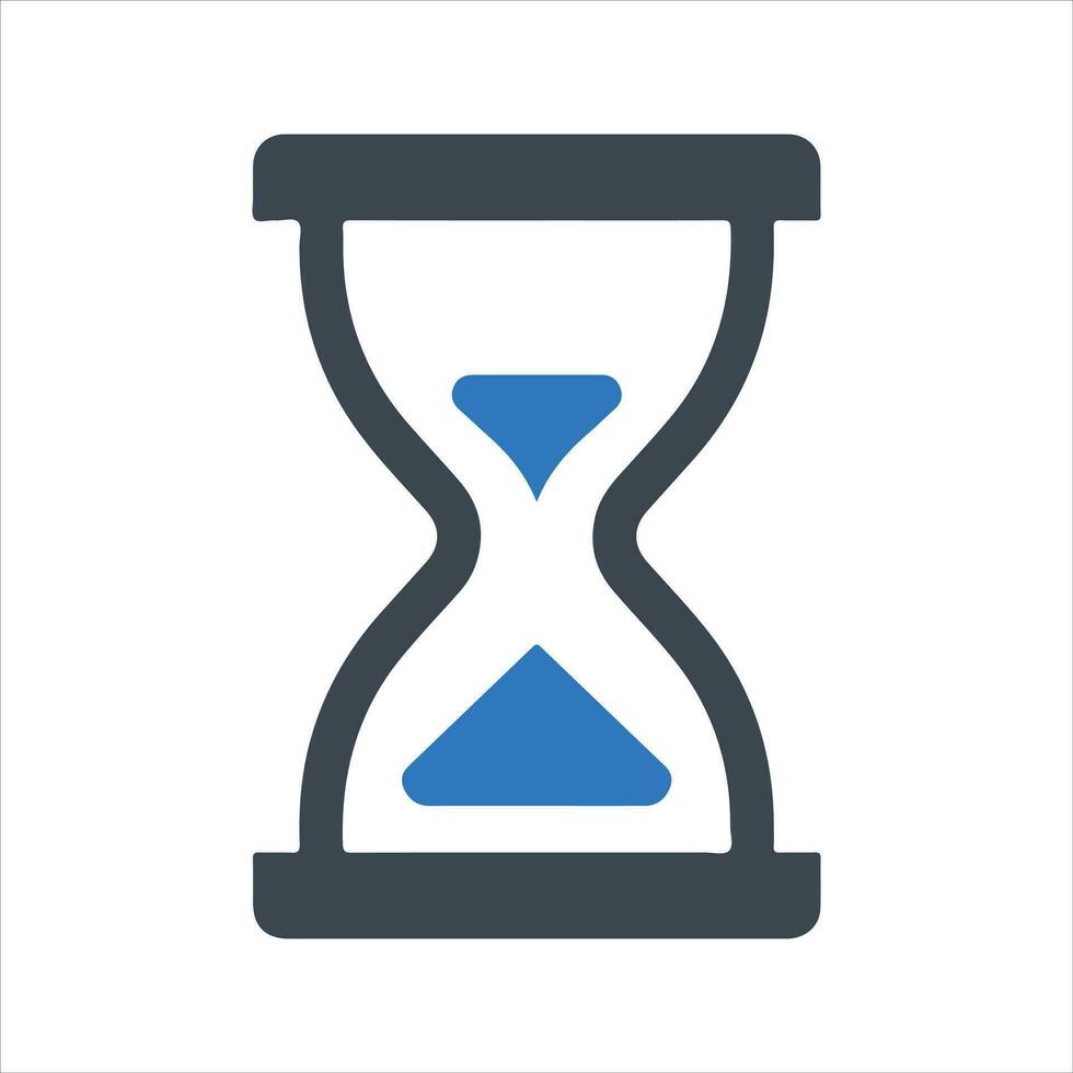 Hourglass Icon, vector and glyphh