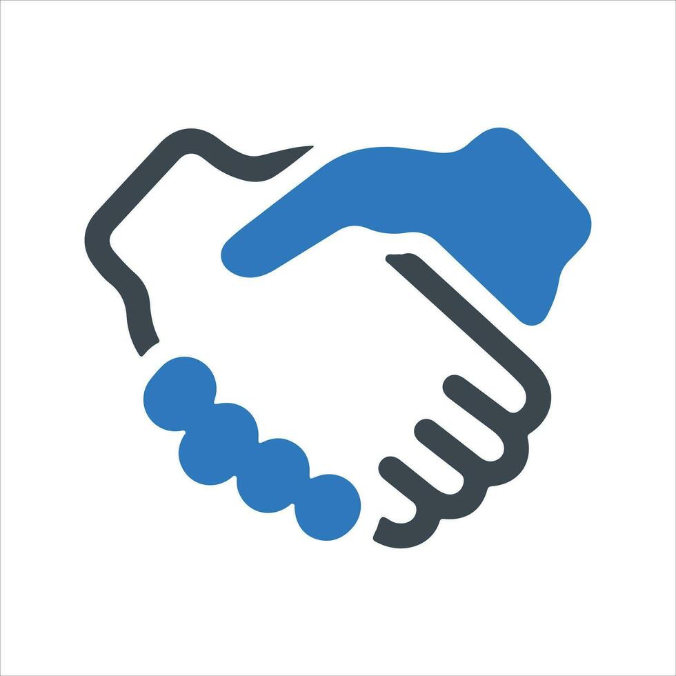 Business Partnership Icon. Business Deal Icon.  Vector and Glyph