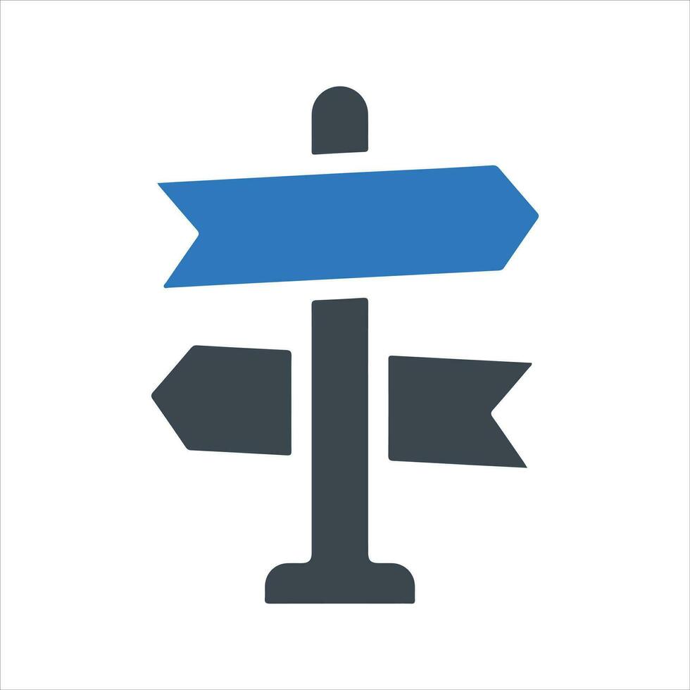 Direction Sign Icon vector