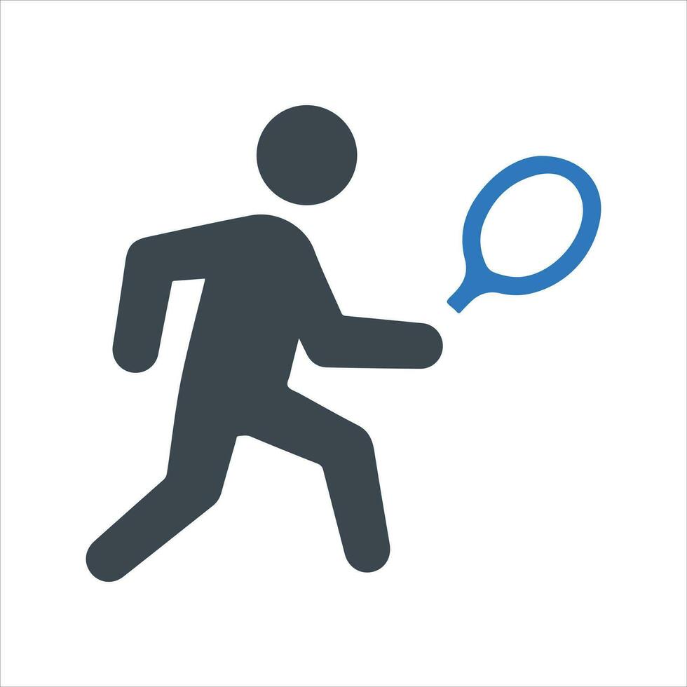 Tennis icon. Vector and glyph
