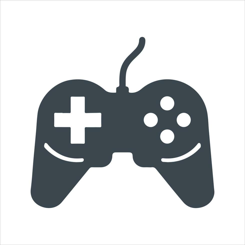 Game pad icon. Vector and glyph