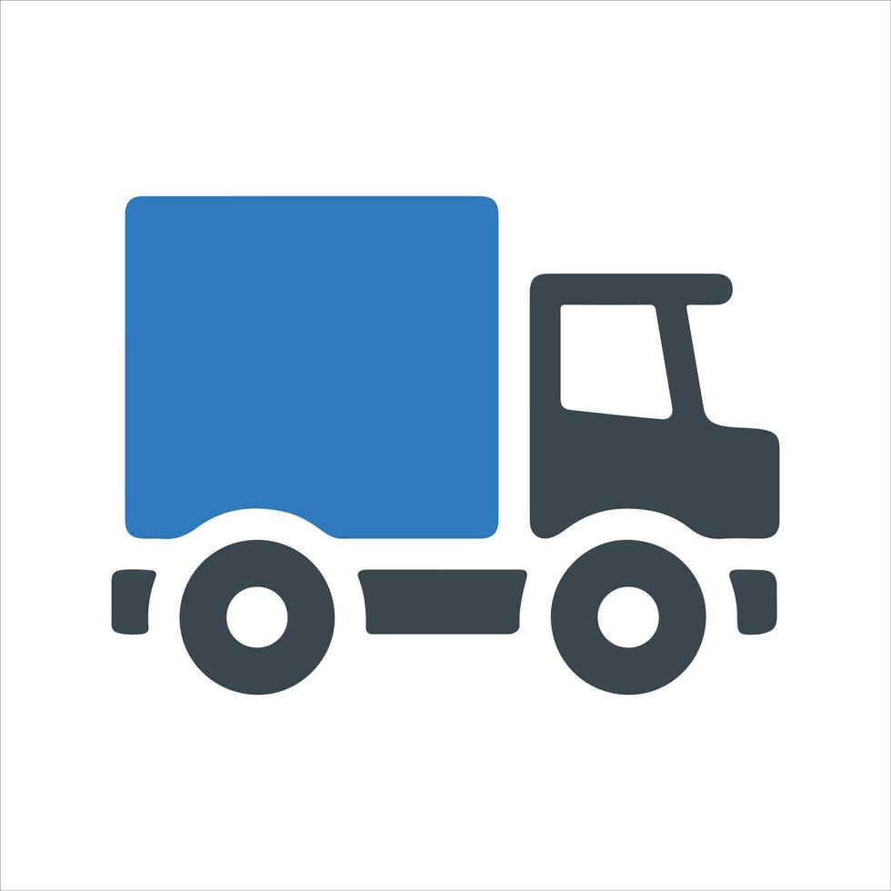 Delivery service icon. Vector and glyph