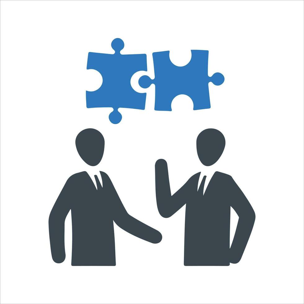 Business problem solving icon. Vector and glyph