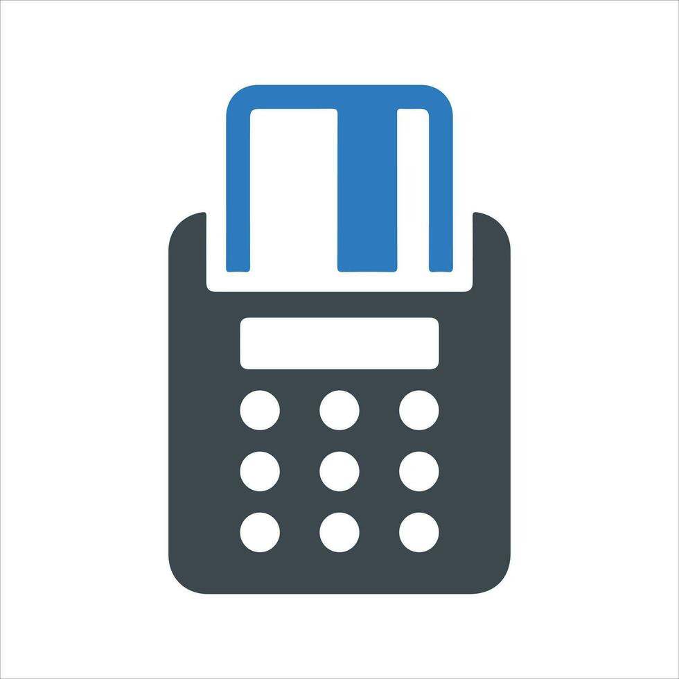 Online banking icon. Vector and glyph