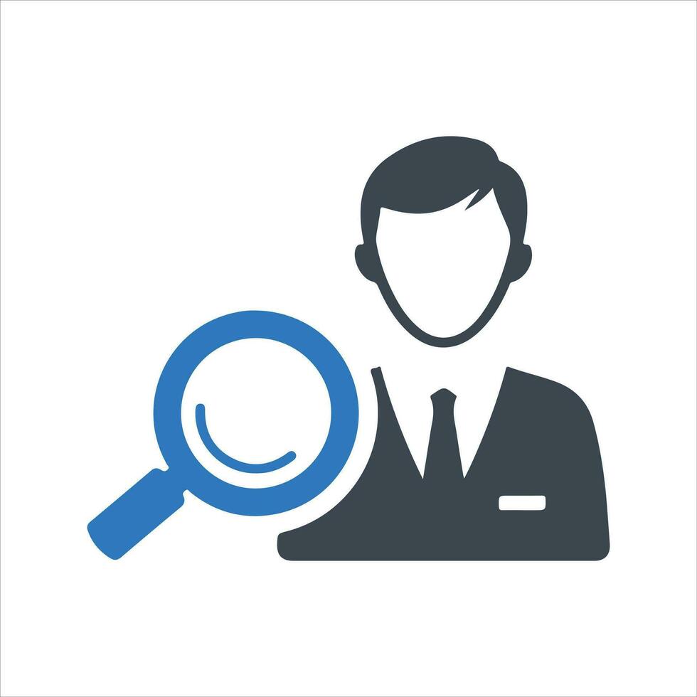 Find Candidates Icon. Vector and glyph