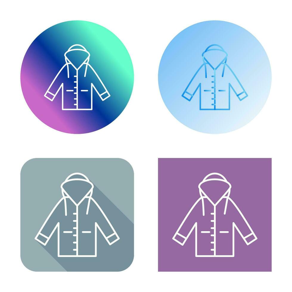 icono de vector de impermeable