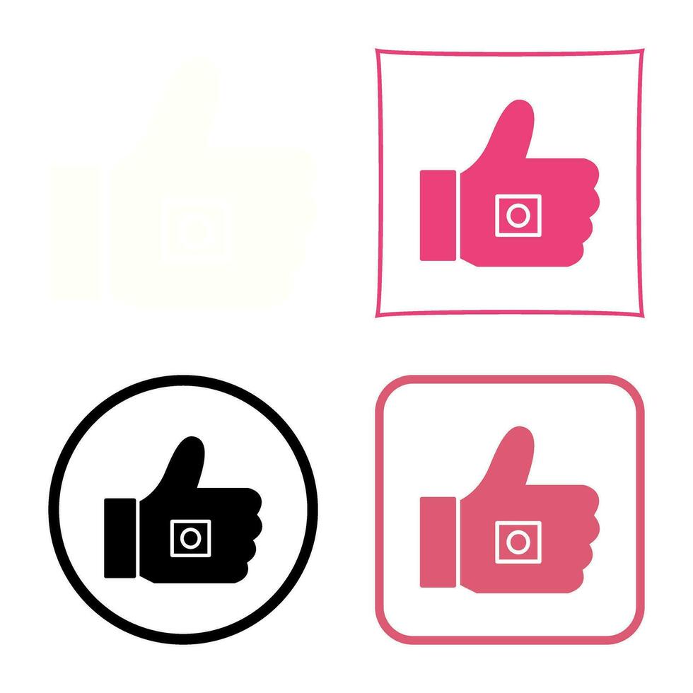 Unique Like Marketing Vector Icon