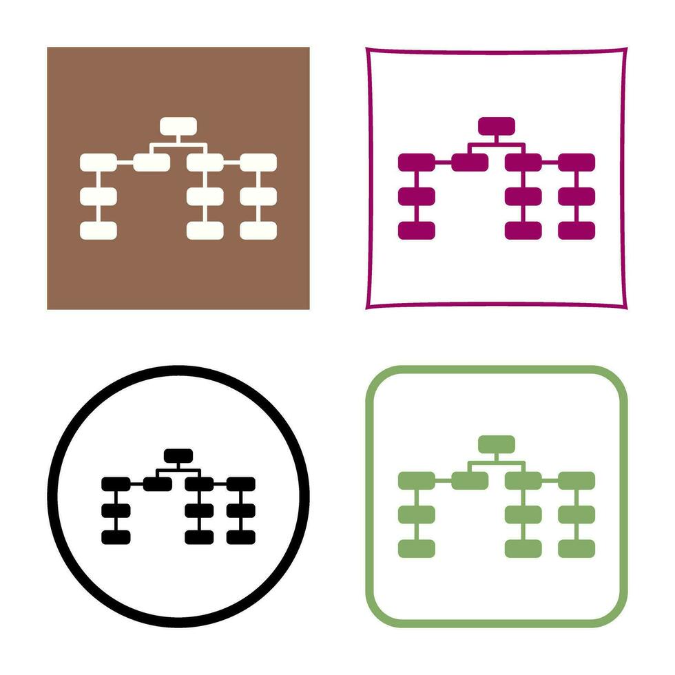 Unique Seo Structure Vector Icon