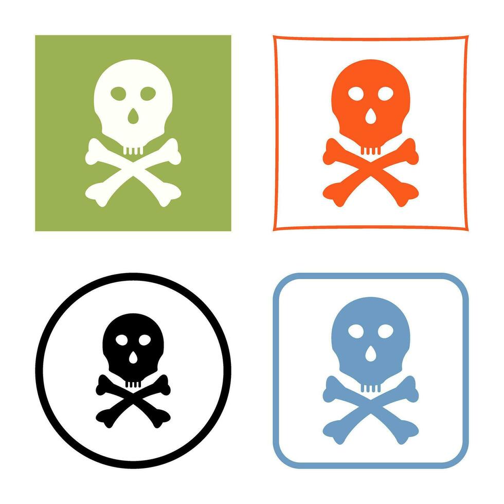 icono de vector de signo de muerte