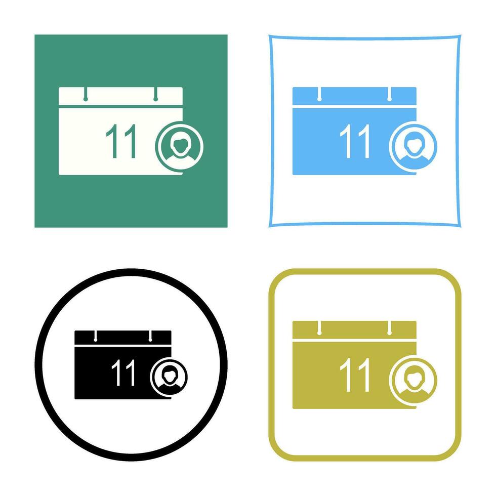 Unique Event Management Vector Icon