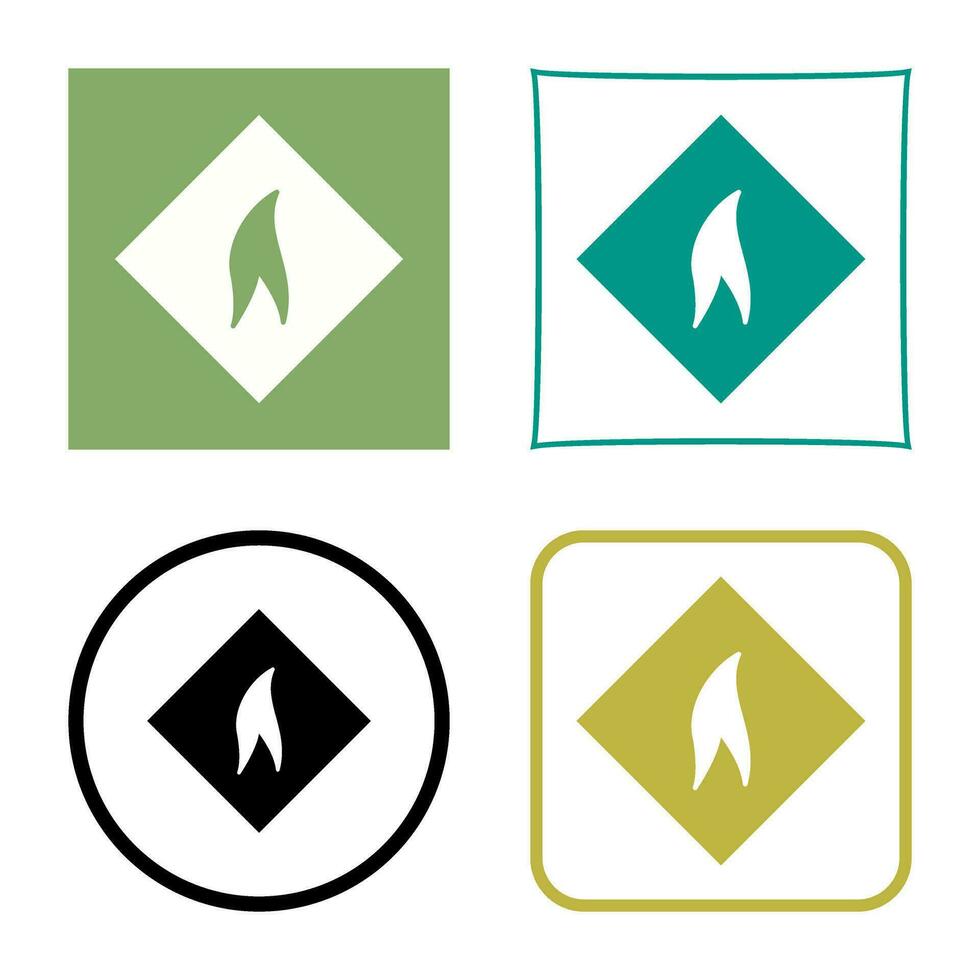 Flammable Material Vector Icon