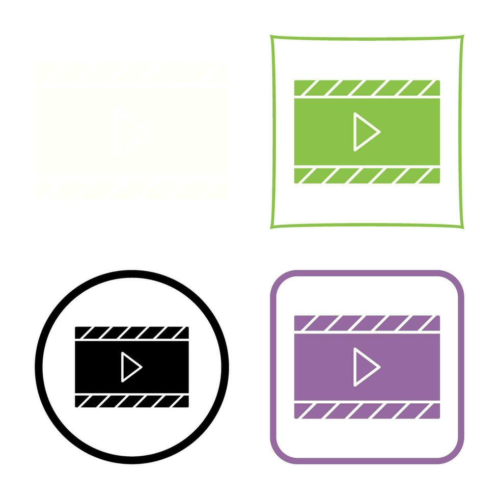 Unique Video and Animation Vector Icon