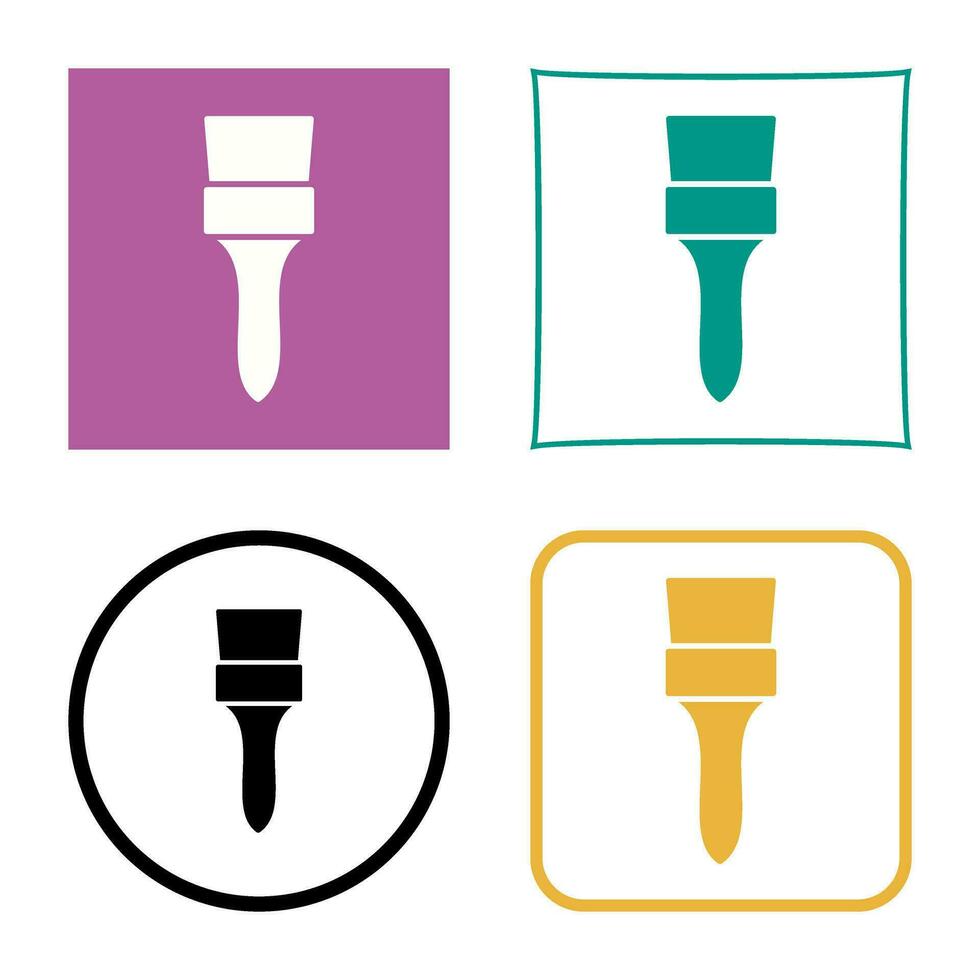 Unique Brush Vector Icon