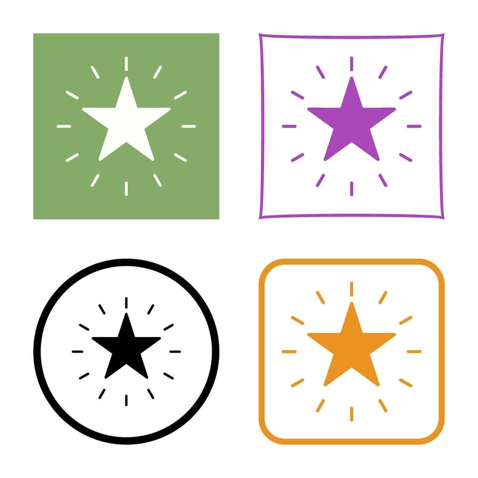 Unique Star Vector Icon