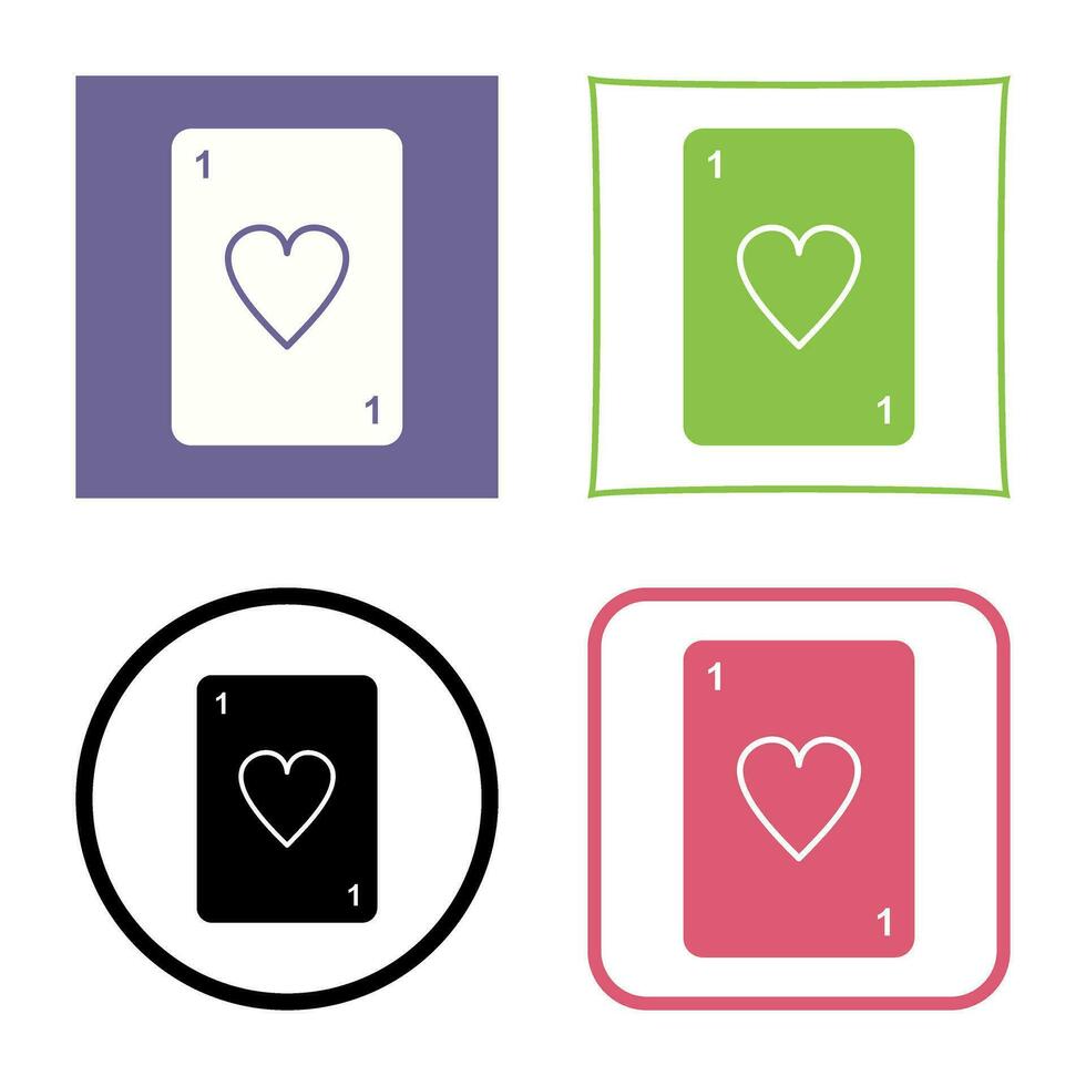 Unique Card Vector Icon