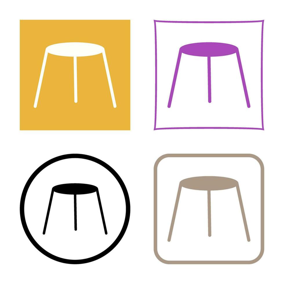 Unique Stool Vector Icon