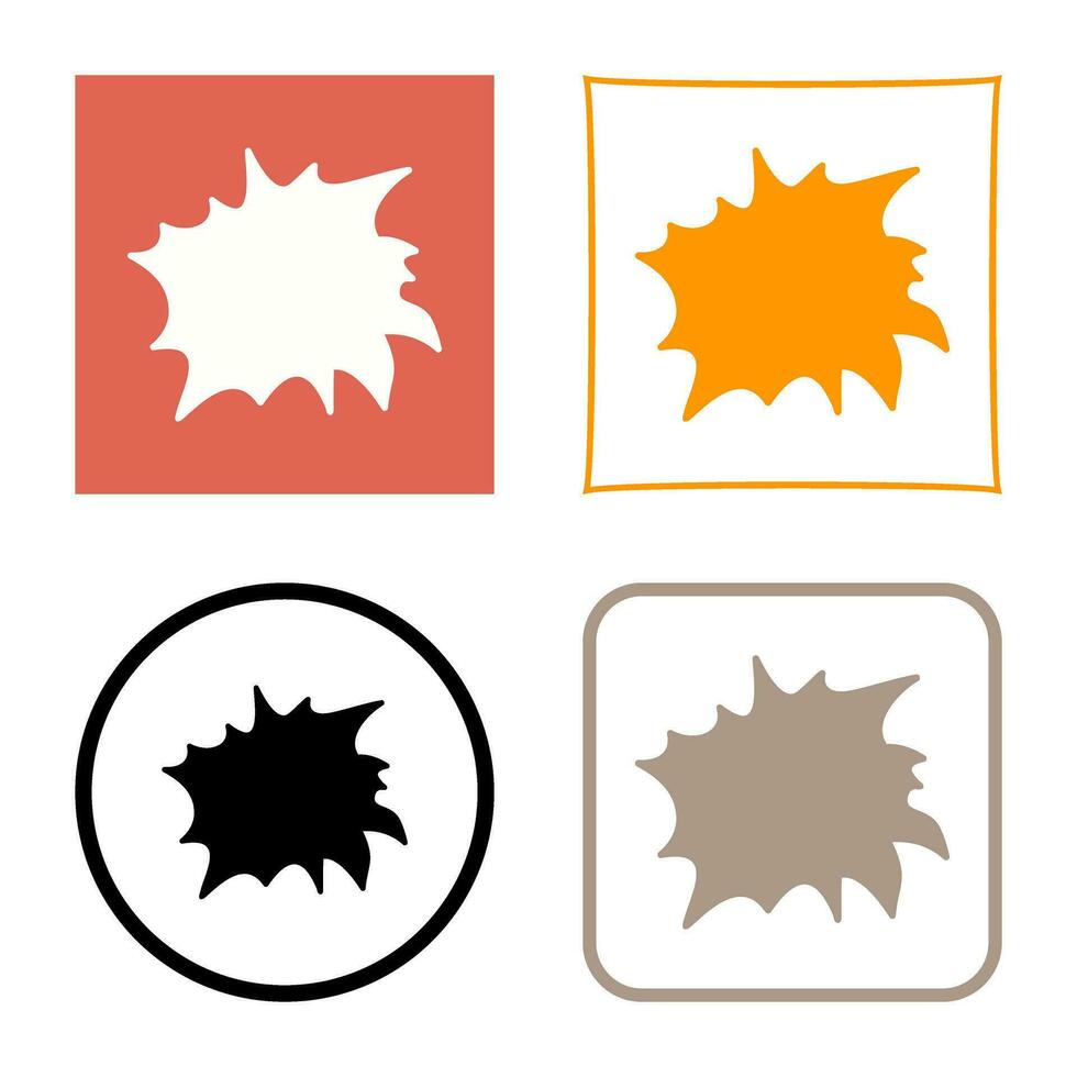 Unique Explosion Vector Icon