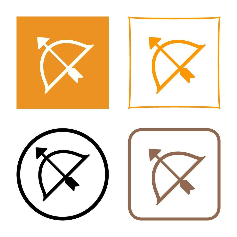 Unique Archery Vector Icon