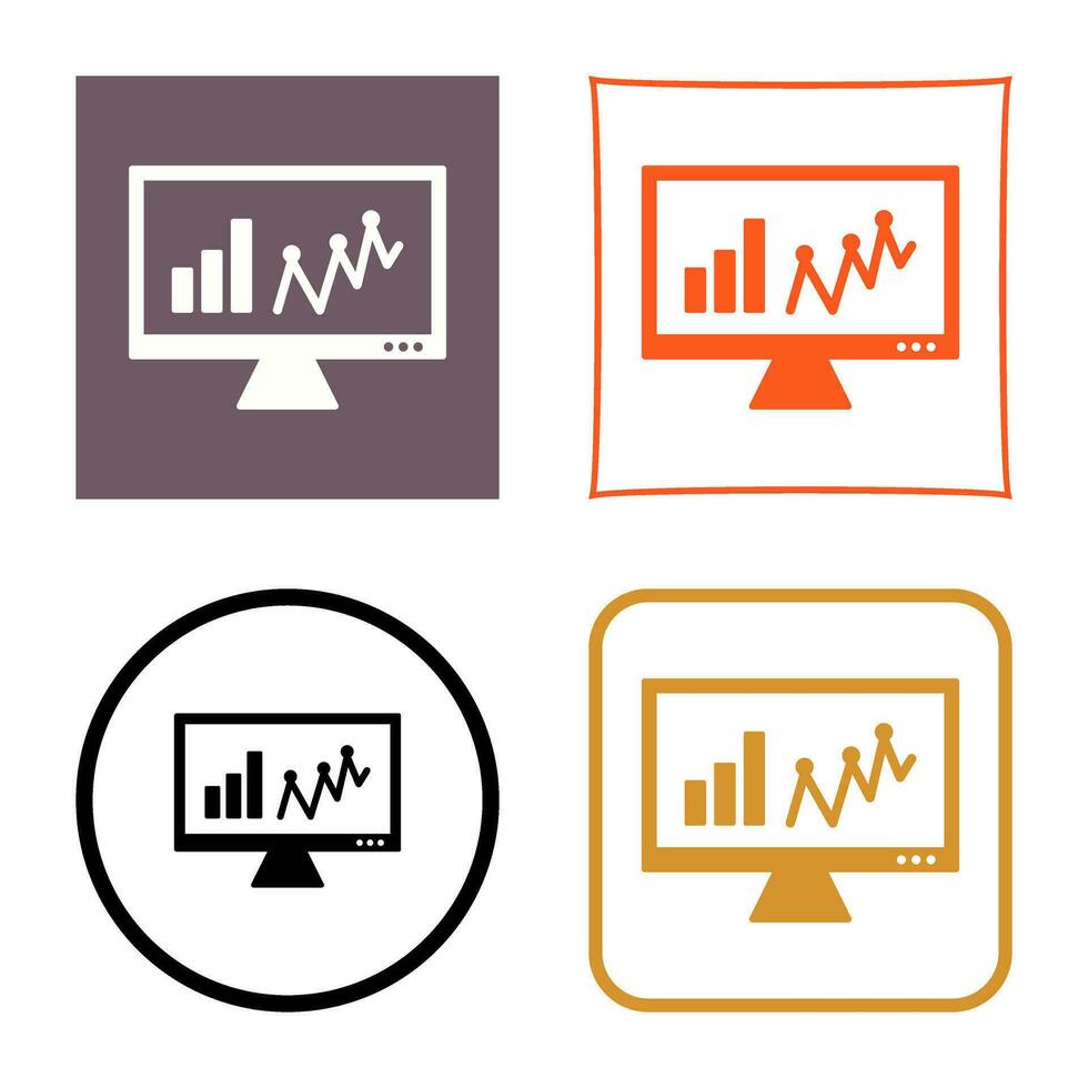 Online Stats Vector Icon
