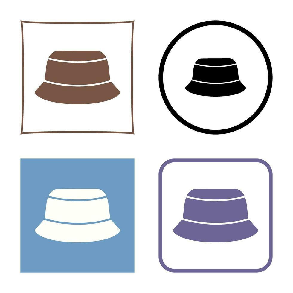 icono de vector de sombrero de hombre