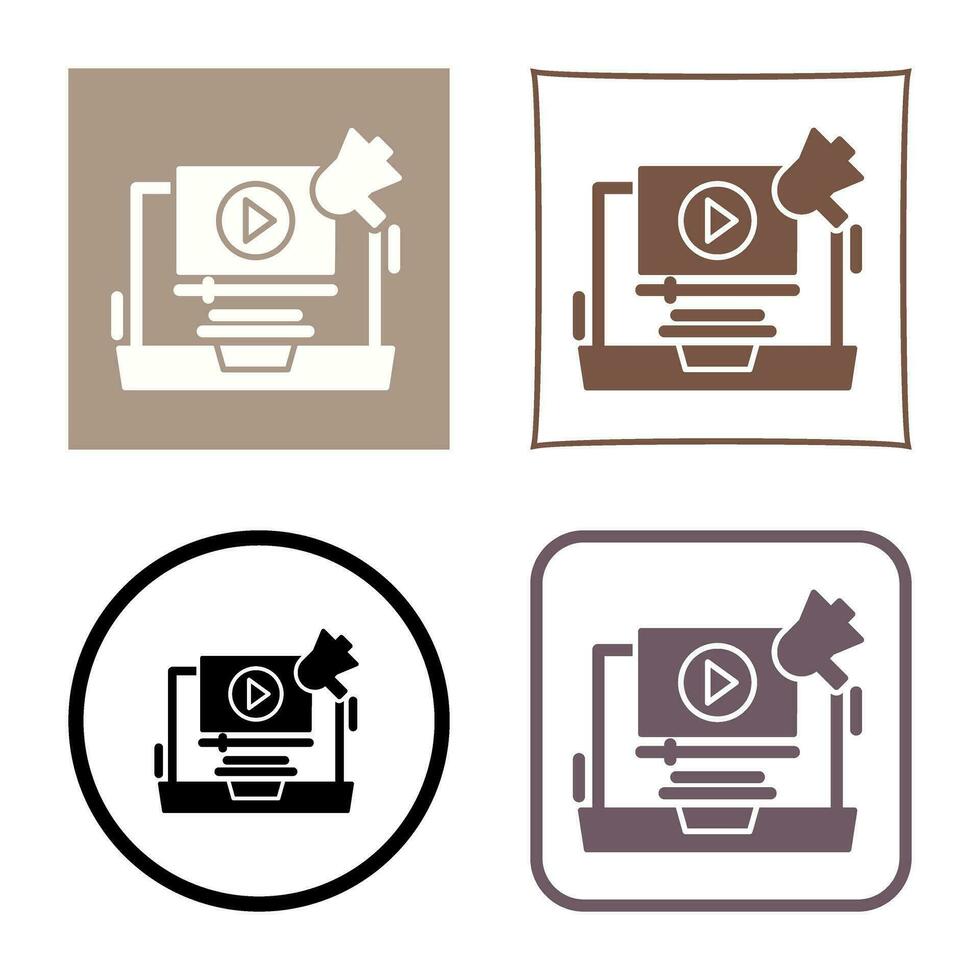 Video Marketing Vector Icon