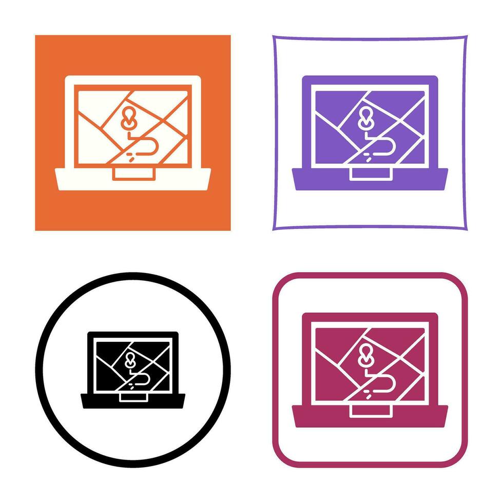 Google Map Vector Icon