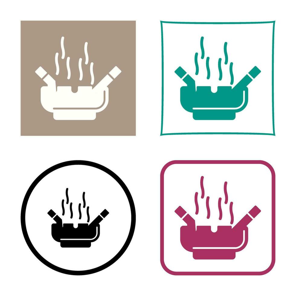 Ashtray Vector Icon