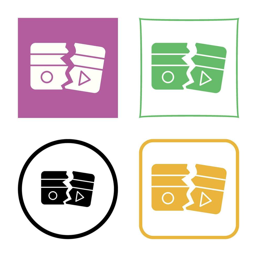 Broken Vector Icon