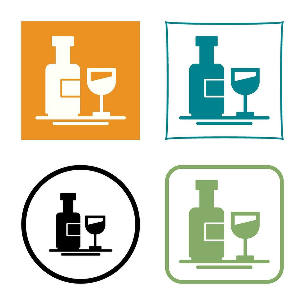 Wine Bottle Vector Icon