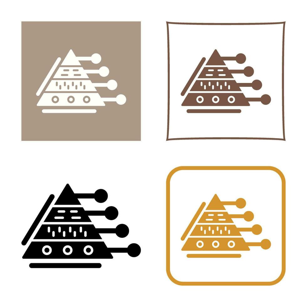 Pyramid Graph Vector Icon