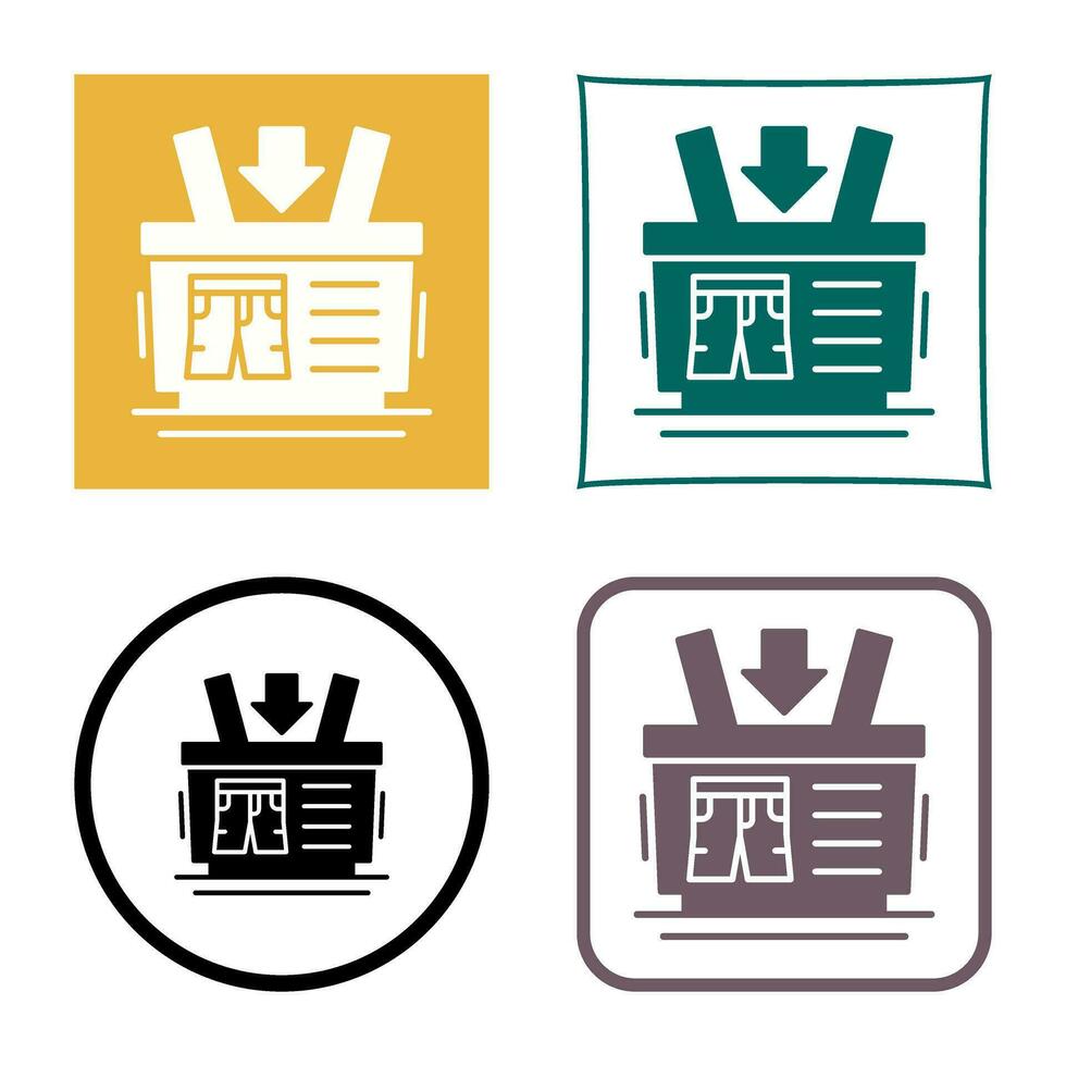 Shopping Basket Vector Icon