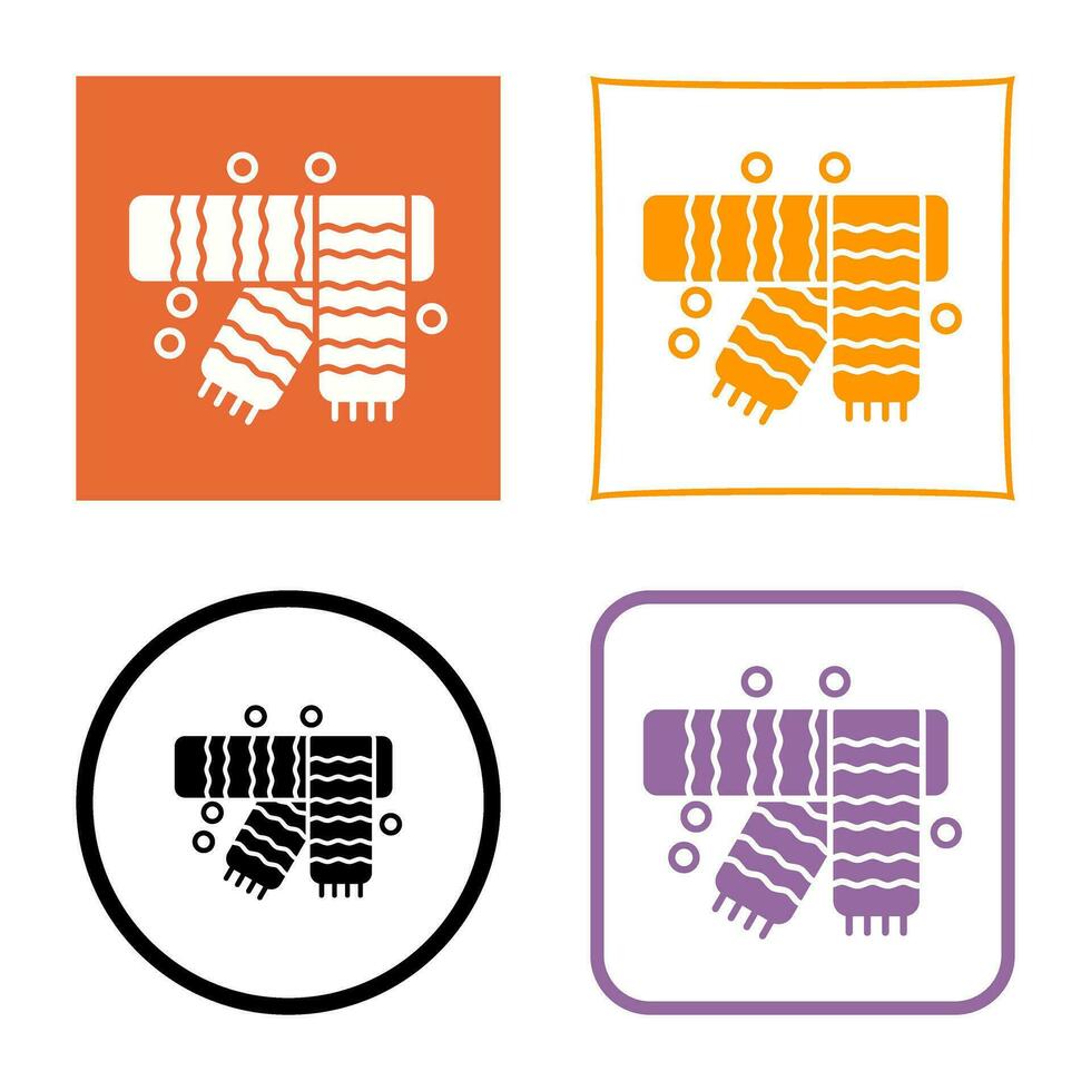 Winter Scarf Vector Icon