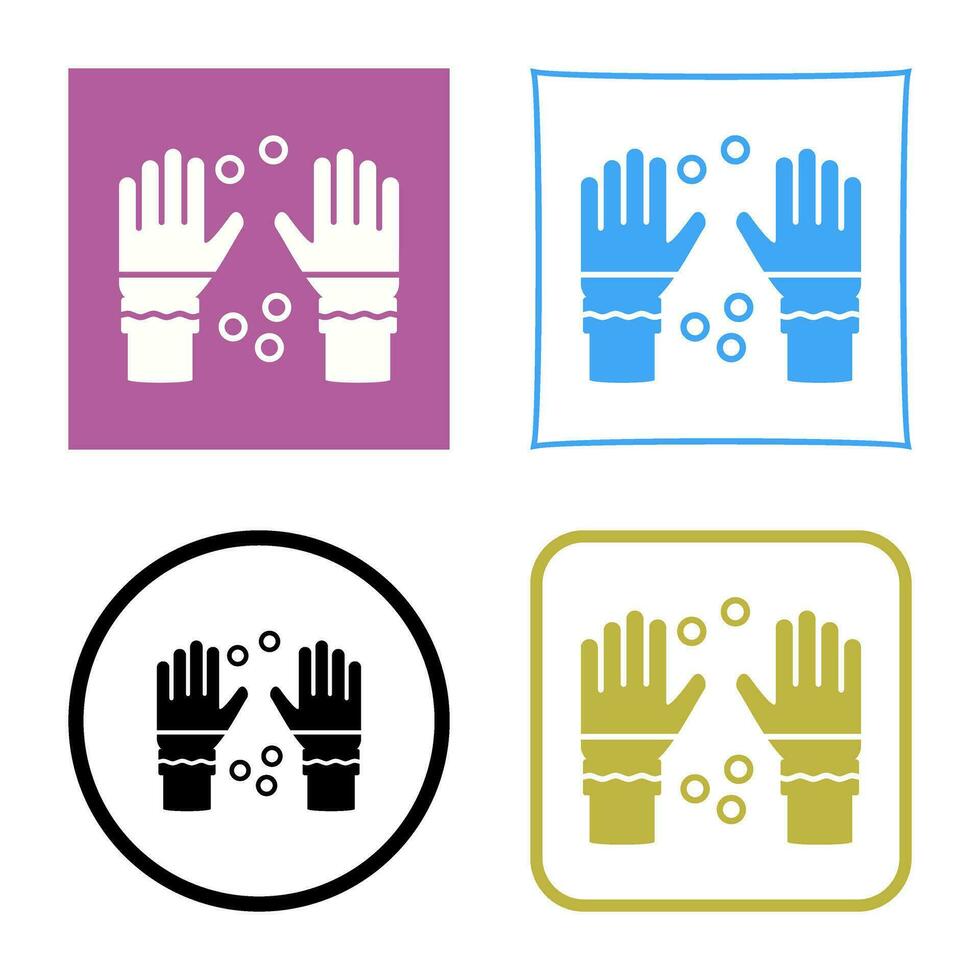 Winter Gloves Vector Icon