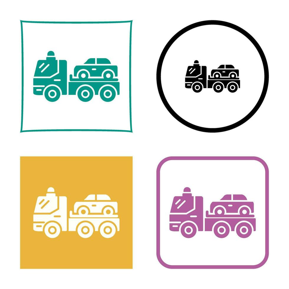 Tow Truck Vector Icon