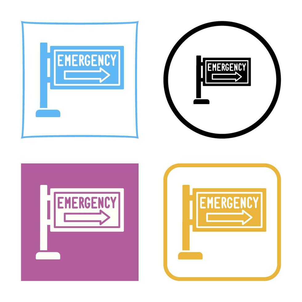 Emergency Sign Vector Icon