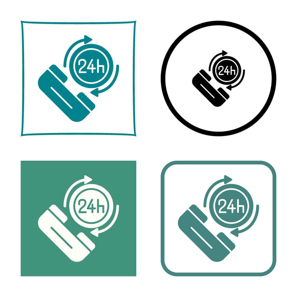 24h Vector Icon