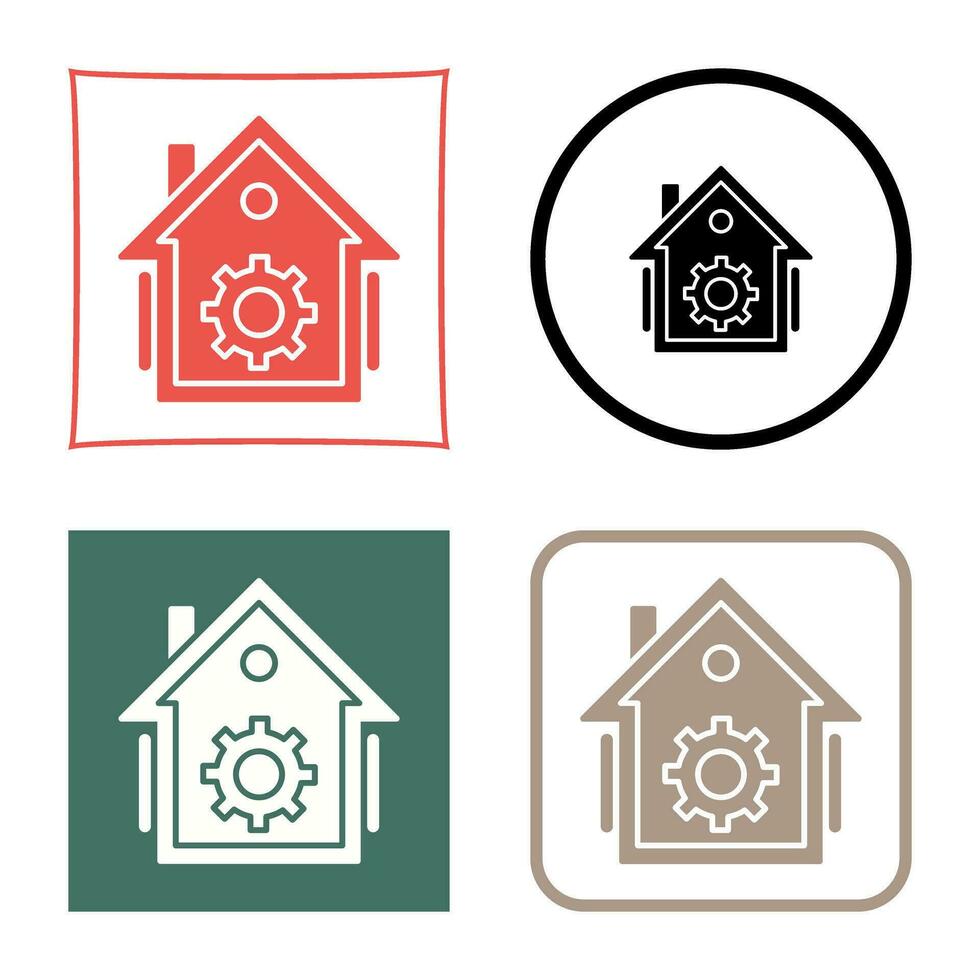 icono de vector de automatización del hogar